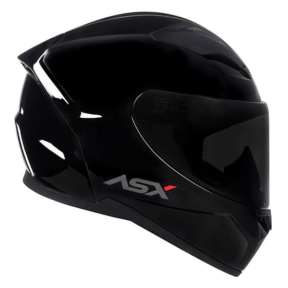ASX | Capacete City Solid Brilho Preto Grafite - ASX