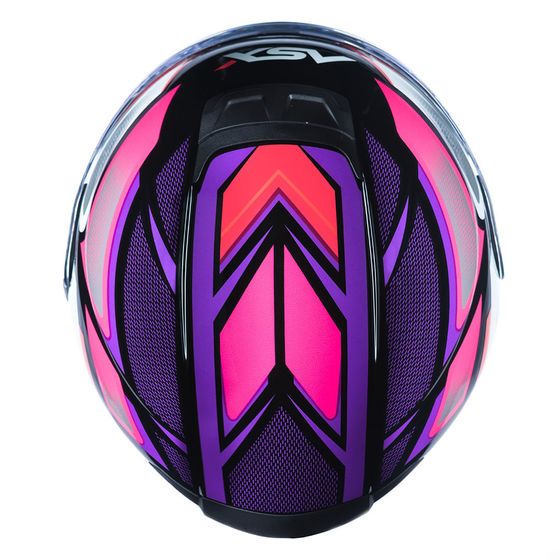 ⭐️ あさか ⭐️ ASX | Capacete Eagle Sv Fast Brilho Preto Lilas Rosa - ASX