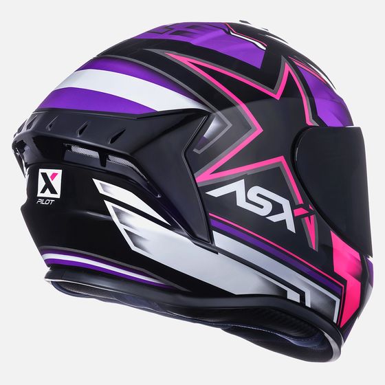 BLACK PRO アルペンボード 紫色 ASX | Capacete Draken Pilot Brilho Preto Lilas Rosa - ASX